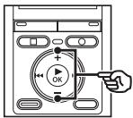 OLYMPUS WS 833 - Appuyez sur la touche + / - pour selectionner [Saut fichier], - 1