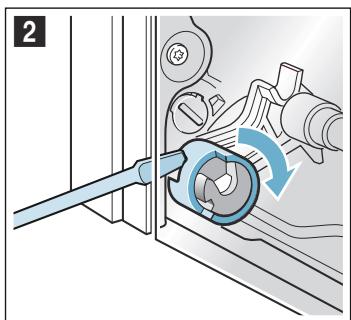 NEFF B58VT68NO - Décrocher la porte de l'appareil - 2