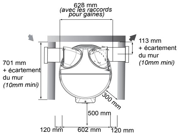 THERMOR AEROMAX SPLIT VS - Installation en configuration gainage extérieur/extérieur - 2
