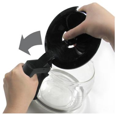 BEEM FRESH-AROMA-PERFECT II DUO  -  FRESH-AROMA-PERFECT THERMOLUX -  FRESH-AROMA-PERFECT THERMOSTAR - Retirer/mettre en place le couvercle du pot à café - 1