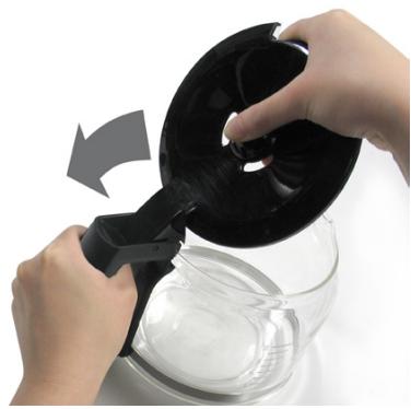 BEEM FRESH-AROMA-PERFECT II DUO  -  FRESH-AROMA-PERFECT THERMOLUX -  FRESH-AROMA-PERFECT THERMOSTAR - Deckel der Kaffekanne abnehmen/aufsetzen - 1