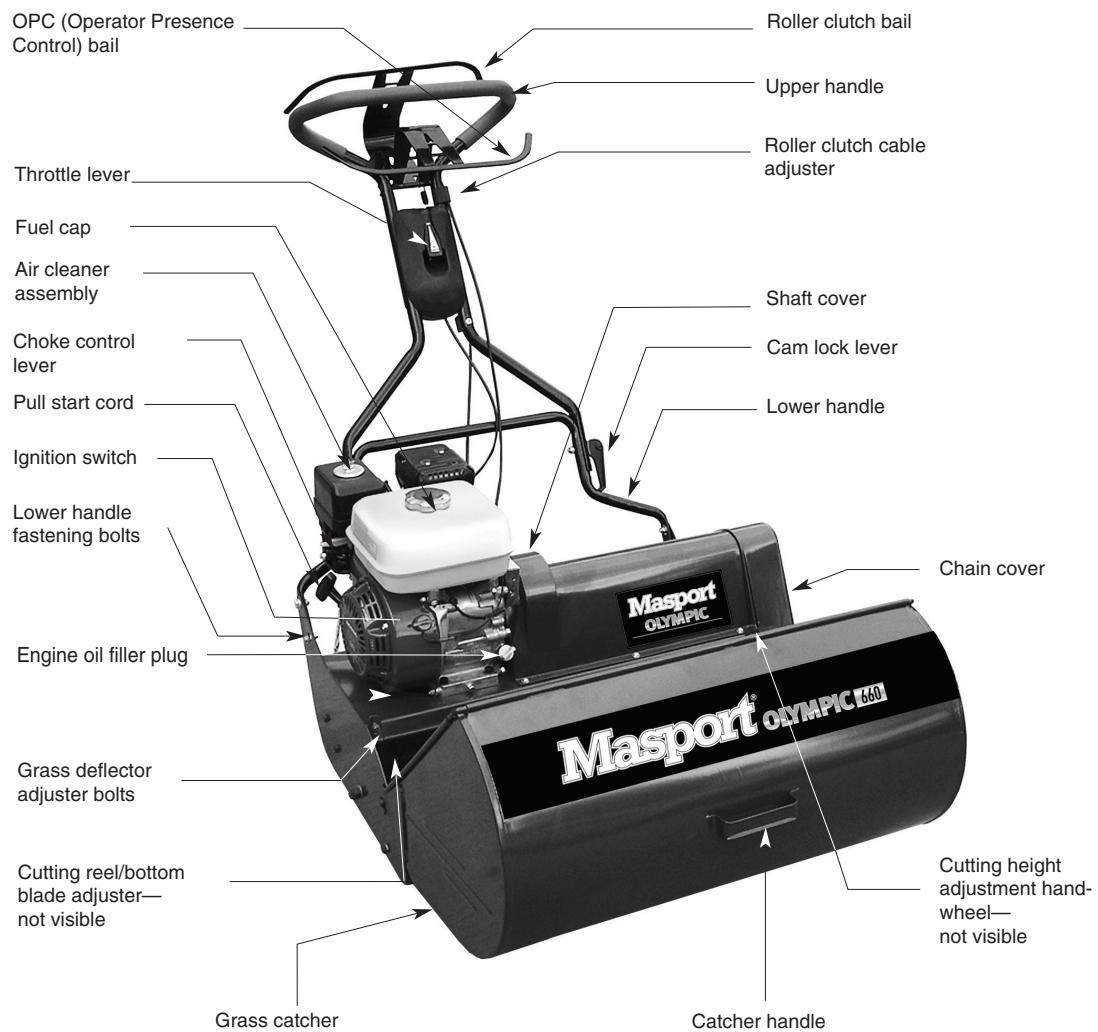 MASPORT OLYMPIC 400 - Reel Mower General Arrangement - 1