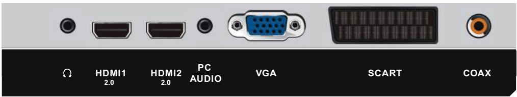AKAI ATE-43B6344K - ATE-55B5544K - Connexion PORT USB compatible - 3