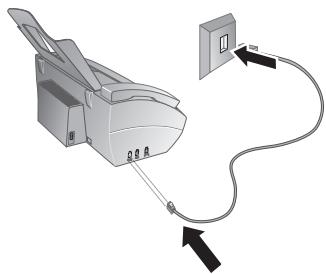 SAGEM PHONE 47TS - Raccorder le câble téléphonique - 1