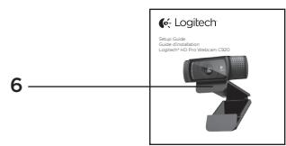 LOGITECH C920 REFRESH - Finjustera webbkameran under ett videosamtal - 7
