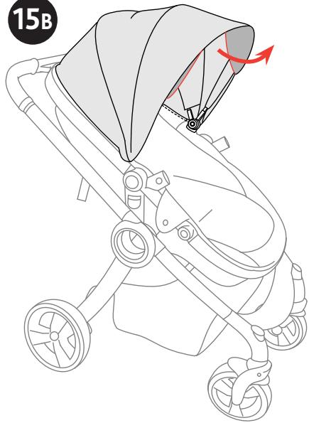 CHICCO PACK URBAN PLUS - como utiliser la capota - 2
