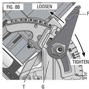 DEWALT DWE560K - Bevel Angle Adjustment (Fig. 8) - 2