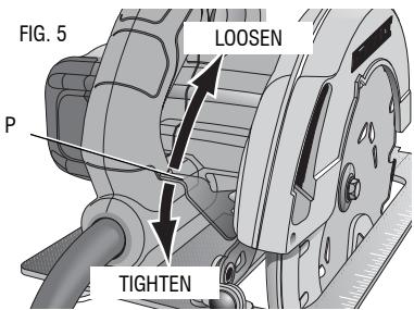 DEWALT DWE560K - Cutting Depth Adjustment (Fig. 5-7) - 1