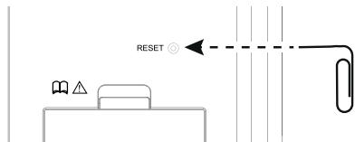 FRANKLIN LAROUSSE FRANCAIS/ANGLAIS BFQ-575 - Réinitialiser votre appareil - 1