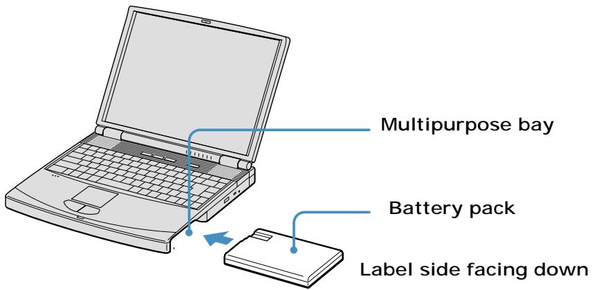 SONY PCGA-WMS5 - Second battery in multipurpose bay - 1