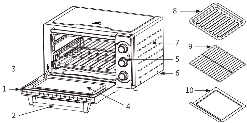 LISTO MF 20 L1 - DESCRIPTION DE L'APPAREIL ET DES ACCESSOIRES - 1