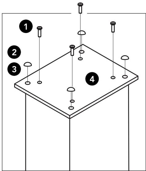 TRIANGLE LN01A - ASSEMBLY OF THE LN05A PEDESTAL - 6