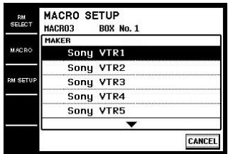 SONY RMT-TX100D - Sélectionnez la catégorie (par exemple "VCR"). - 1