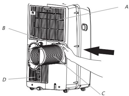 WHIRLPOOL PACB212HP - Installation du tuyau d'échappement et de l'adaptateur - 3