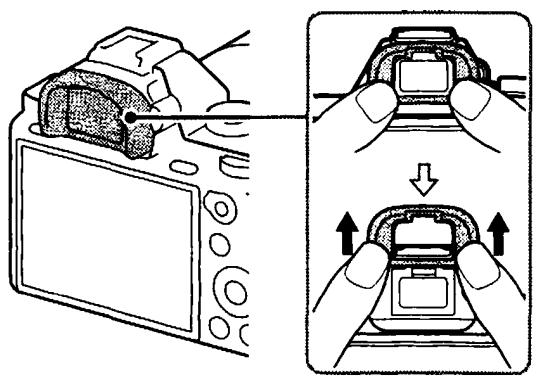 SONY ALPHA A580 - Removing the Eyepiece cup - 1
