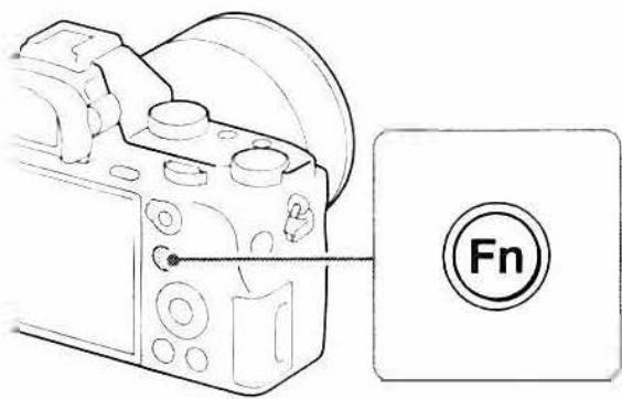 SONY ALPHA A580 - Selecting a function using the Fn (Function) button - 1