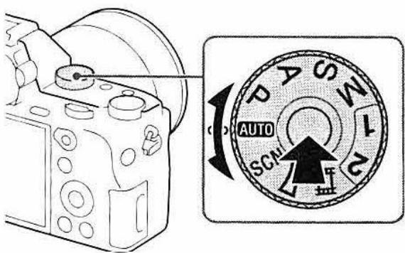 SONY ALPHA A580 - Set the mode dial to AUTO (Auto Mode). - 1
