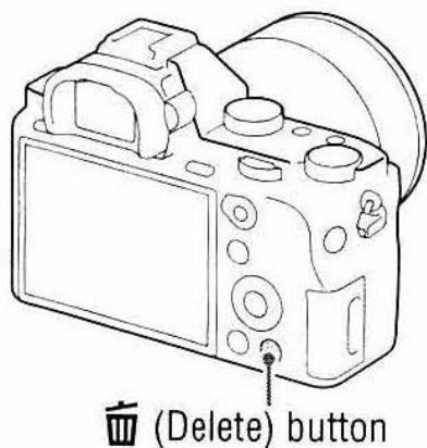 SONY ALPHA A580 - Deleting images - 1