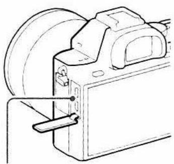 SONY ALPHA A580 - Connect the camera to the AC Adaptor (supplied) using the micro USB cable (supplied), and connect the AC Adaptor to the wall outlet (wall socket). - 2