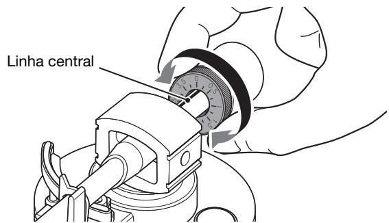 YAMAHA MUSICCAST VINYL 500 - Gire o anel do contrapeso para que amarca "0" esteja alinhada com a LINHA central na extremidade traseira do braco. - 1