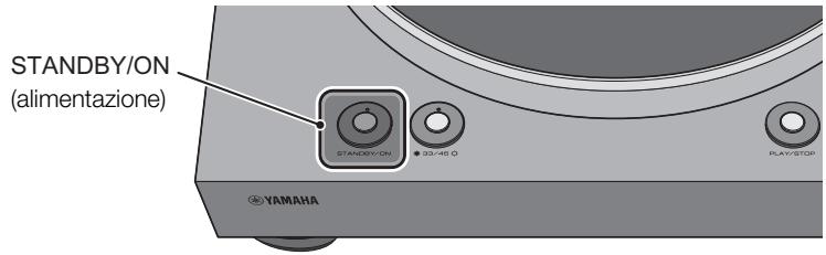 YAMAHA MUSICCAST VINYL 500 - Accensione dell'alimentazione - 1