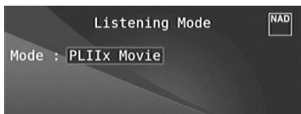 NAD T758 V3 - LISTENING MODE (MODE D'ÉCOUTE) - 1