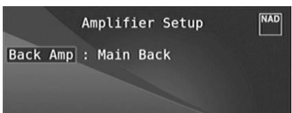 NAD T758 V3 - AMPLIFIER SETUP (CONFIGURATION DE L'AMPLIFICATEUR) - 1