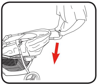 GRACO LITERIDER LX - Use solamente un asiento de automóvil Graco® SnugRide® Click Connect™ con este cochecito. - 8