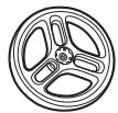 GRACO LITERIDER LX - 3-C Rear Wheels • Roublettes arrirées • Las ruedas traseras - 1