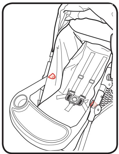 GRACO LITERIDER LX - Use solamente un asiento de automóvil Graco® SnugRide® Click Connect™ con este cochecito. - 2