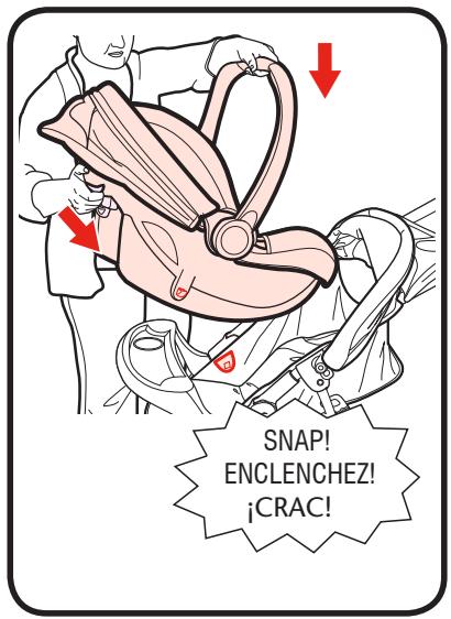 GRACO LITERIDER LX - Use solamente un asiento de automóvil Graco® SnugRide® Click Connect™ con este cochecito. - 3