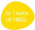 Gr 1 Isofix (9-18KG)