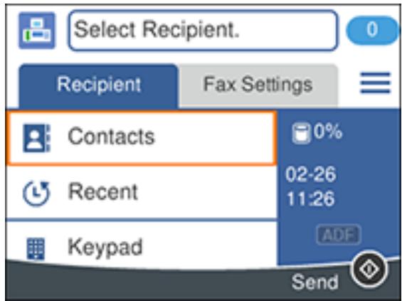 EPSON WORKFORCE WF-2850DWF - Editing or Deleting a Contact Group - 1