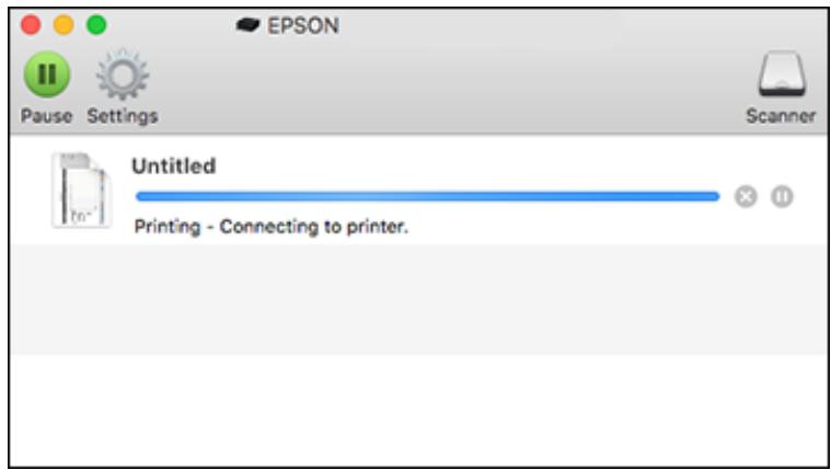 EPSON WORKFORCE WF-2850DWF - Checking Print Status - Mac - 1
