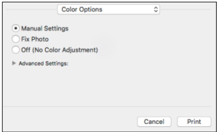 EPSON WORKFORCE WF-2850DWF - Managing Color - Mac - 2