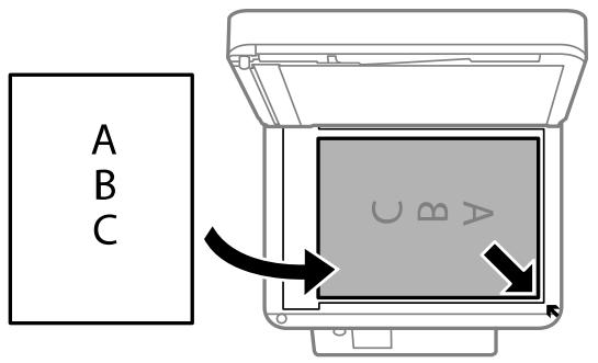 EPSON WORKFORCE WF-2850DWF - Placing Originals on the Scanner Glass - 2