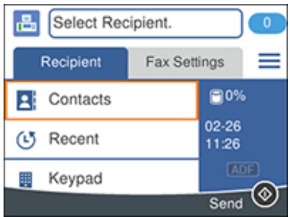 EPSON WORKFORCE WF-2850DWF - Fax Sending Options - 1
