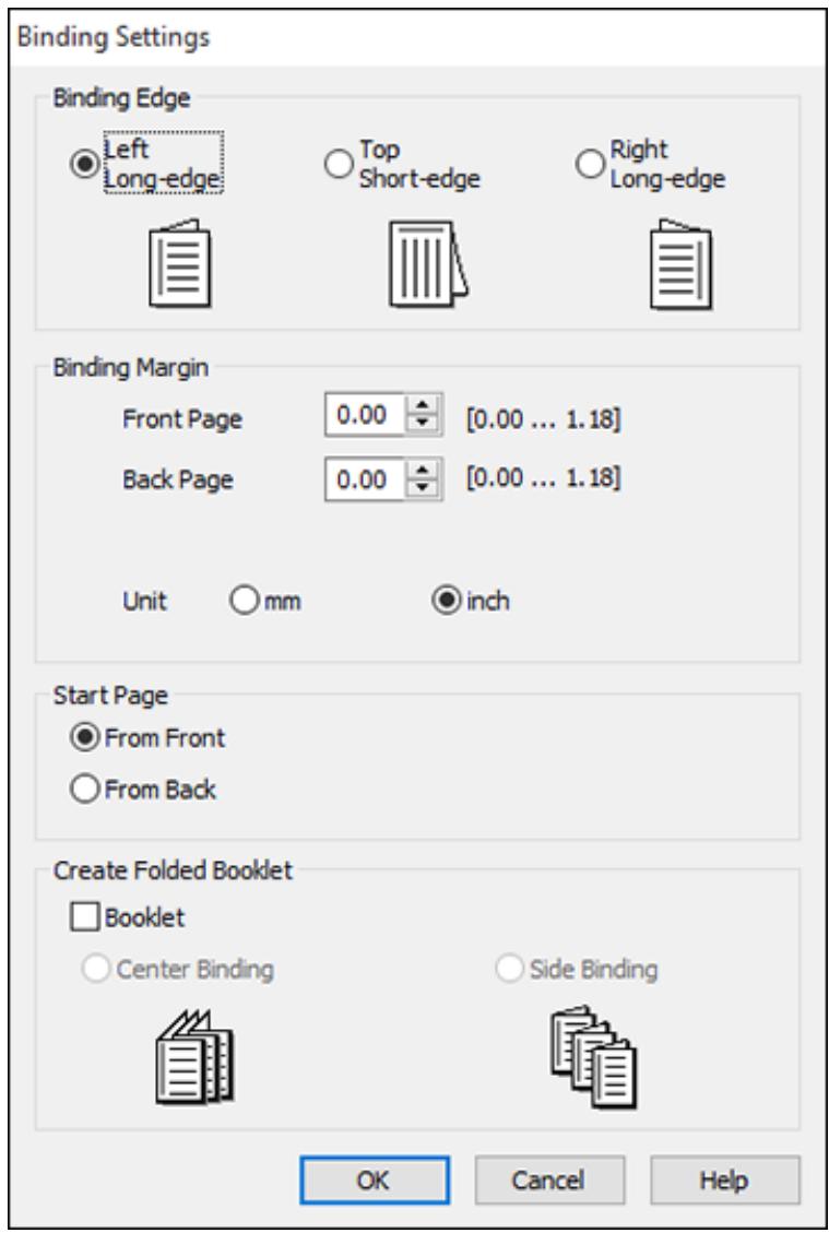 EPSON WORKFORCE WF-2850DWF - Selecting Double-sided Printing Settings - Windows - 2