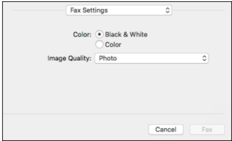 EPSON WORKFORCE WF-2850DWF - Sending Faxes Using the Fax Utility - Mac - 3