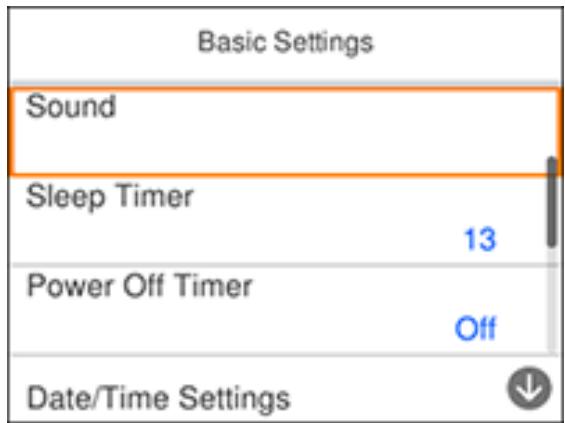 EPSON WORKFORCE WF-2850DWF - Turning Off the Operation Time Out Setting - 1