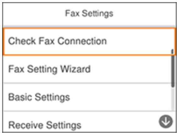 EPSON WORKFORCE WF-2850DWF - Using the Fax Setup Wizard - 1