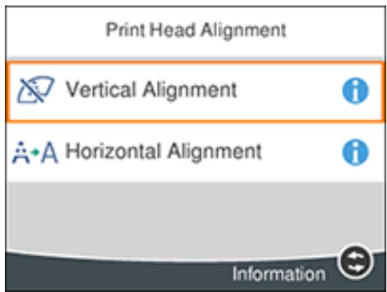 EPSON WORKFORCE WF-2850DWF - Aligning the Print Head Using the Product Control Panel - 1