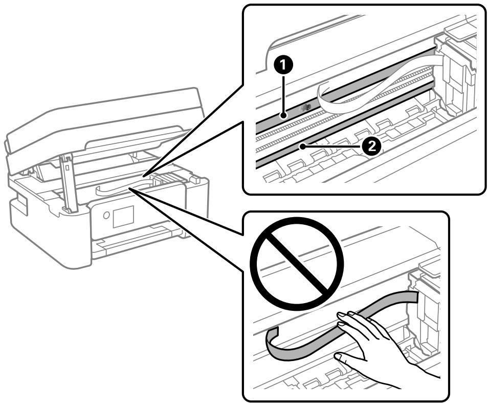 EPSON WORKFORCE WF-2850DWF - Cleaning the Print Head Path - 2