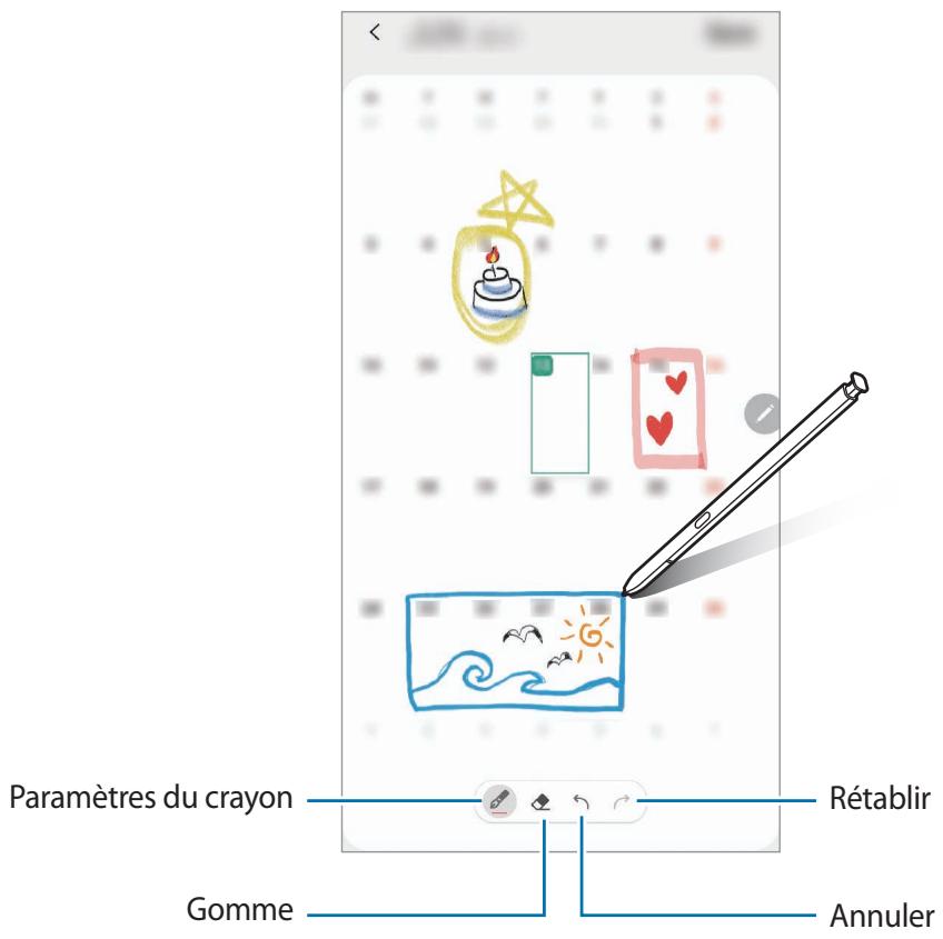 SAMSUNG GALAXY NOTE 10 - Écrire sur le calendrier - 1