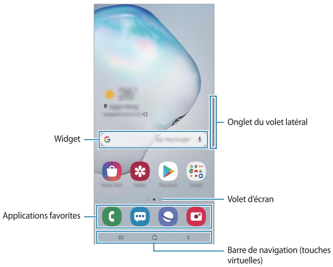 SAMSUNG GALAXY NOTE 10 - Écran d'accueil et liste des applications - 2