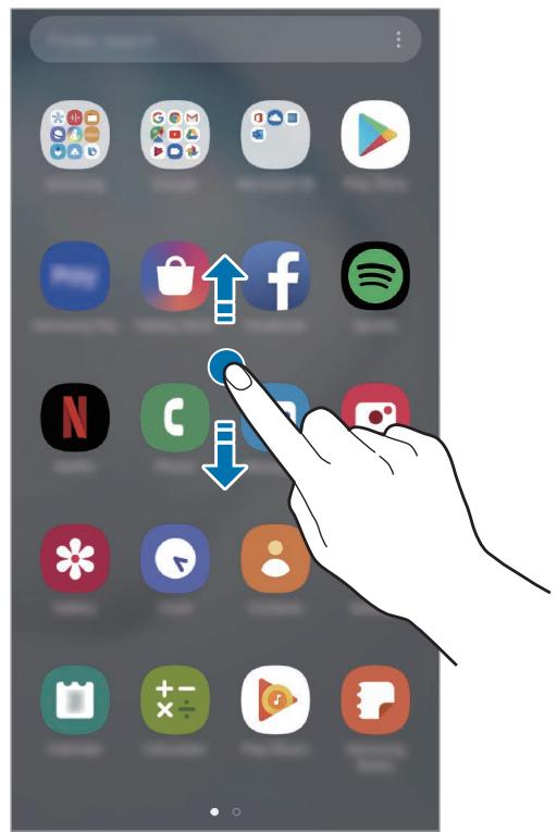 SAMSUNG GALAXY NOTE 10 - Passer de l'écran d'accueil à la liste des applications - 2