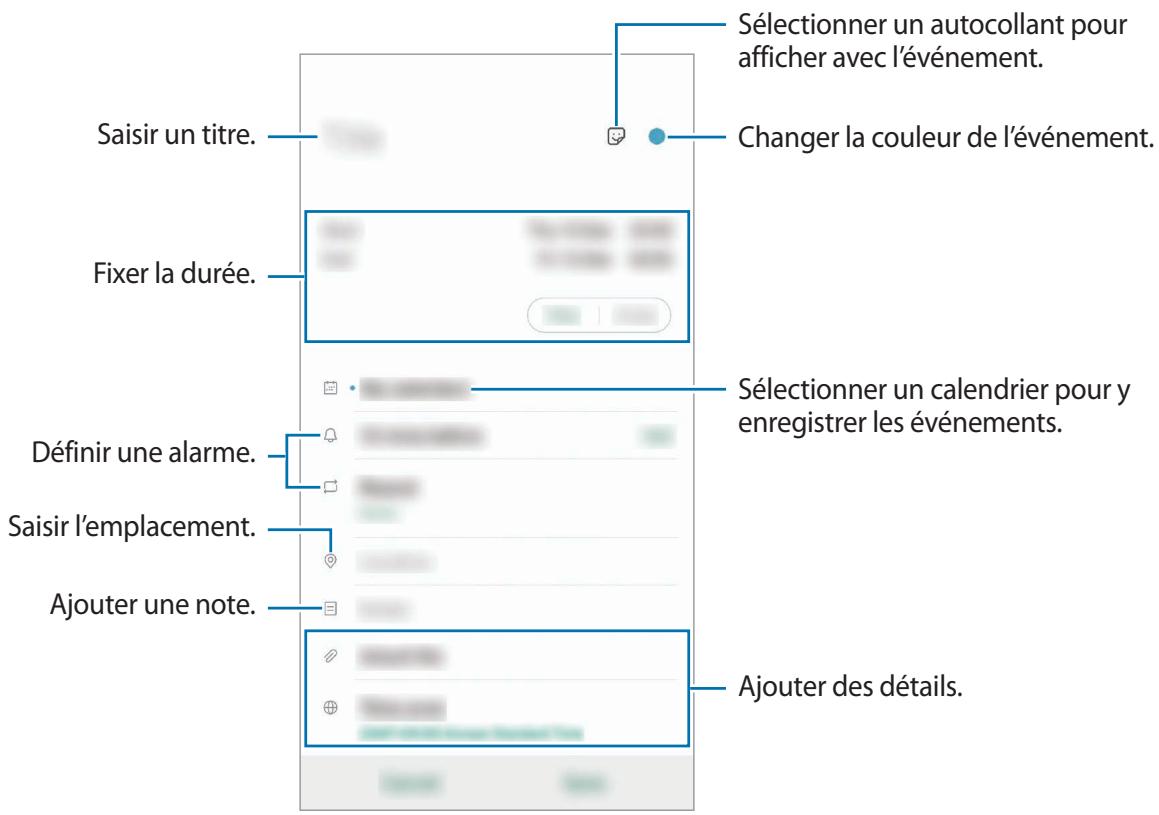 SAMSUNG GALAXY NOTE 10 - Créer des événements - 1