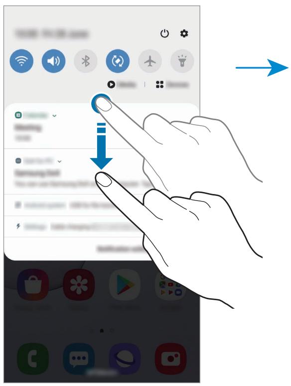 SAMSUNG GALAXY NOTE 10 - Utiliser les touches de paramétrage rapide - 1