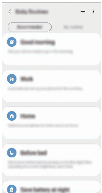 SAMSUNG GALAXY NOTE 10 - Ajouter des routines à la liste des recommendations - 1