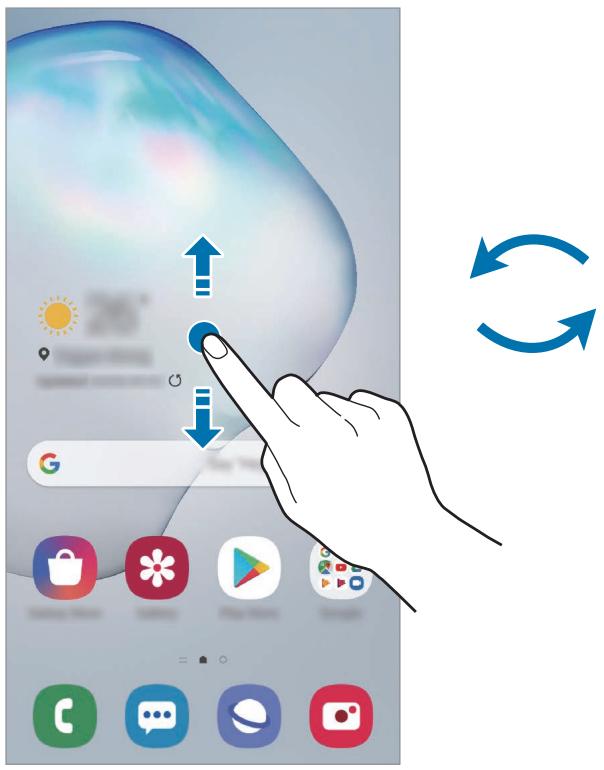 SAMSUNG GALAXY NOTE 10 - Passer de l'écran d'accueil à la liste des applications - 1
